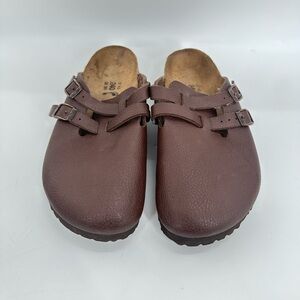 Dark brown Camden  Birkis with double strap
